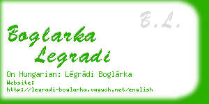 boglarka legradi business card